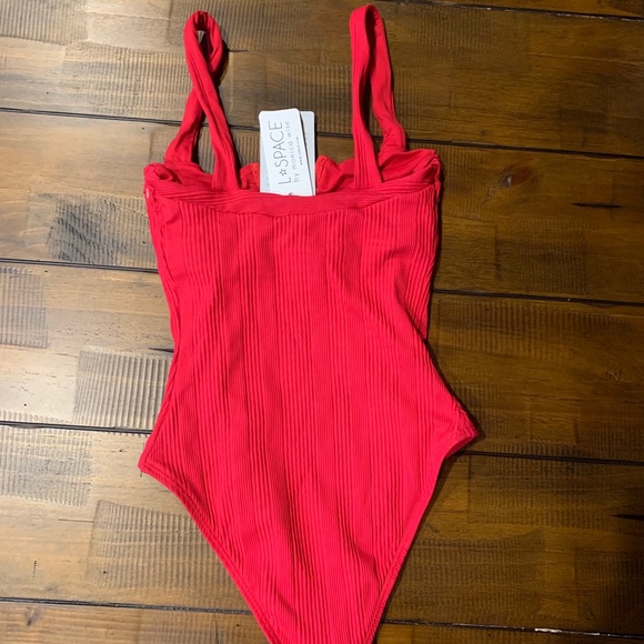 L Space Pointelle Rib Cha Cha Swimsuit 4